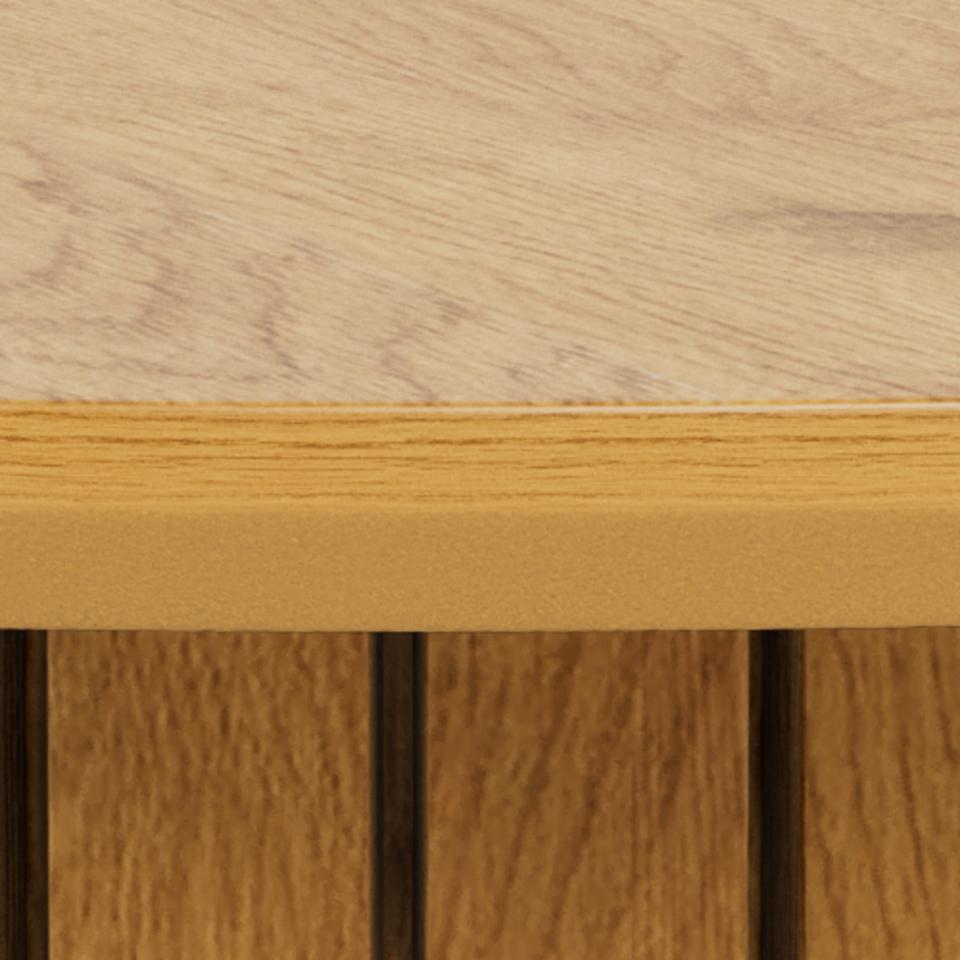 Yale Lamella Designer Round Oak Coffee Table 80cm