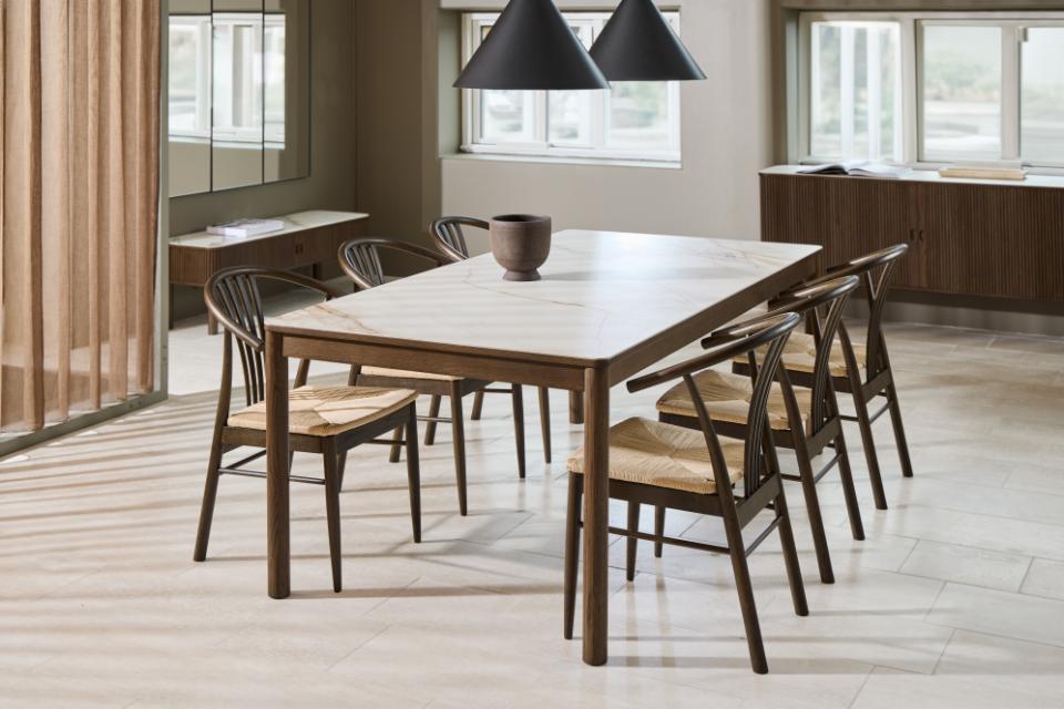 York Oak Dining Chair With Armrest And White Paper Plaits Set Of 2 Chairs