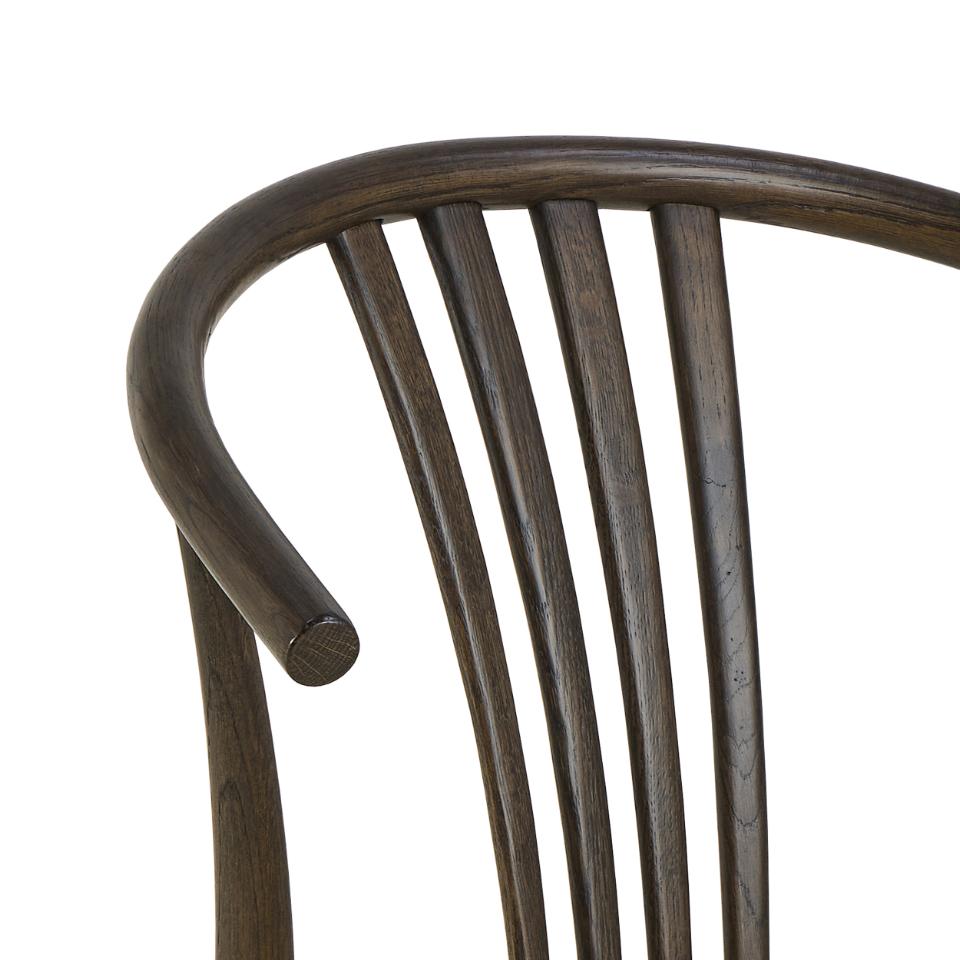 York Oak Dining Chair With Armrest And White Paper Plaits Set Of 2 Chairs