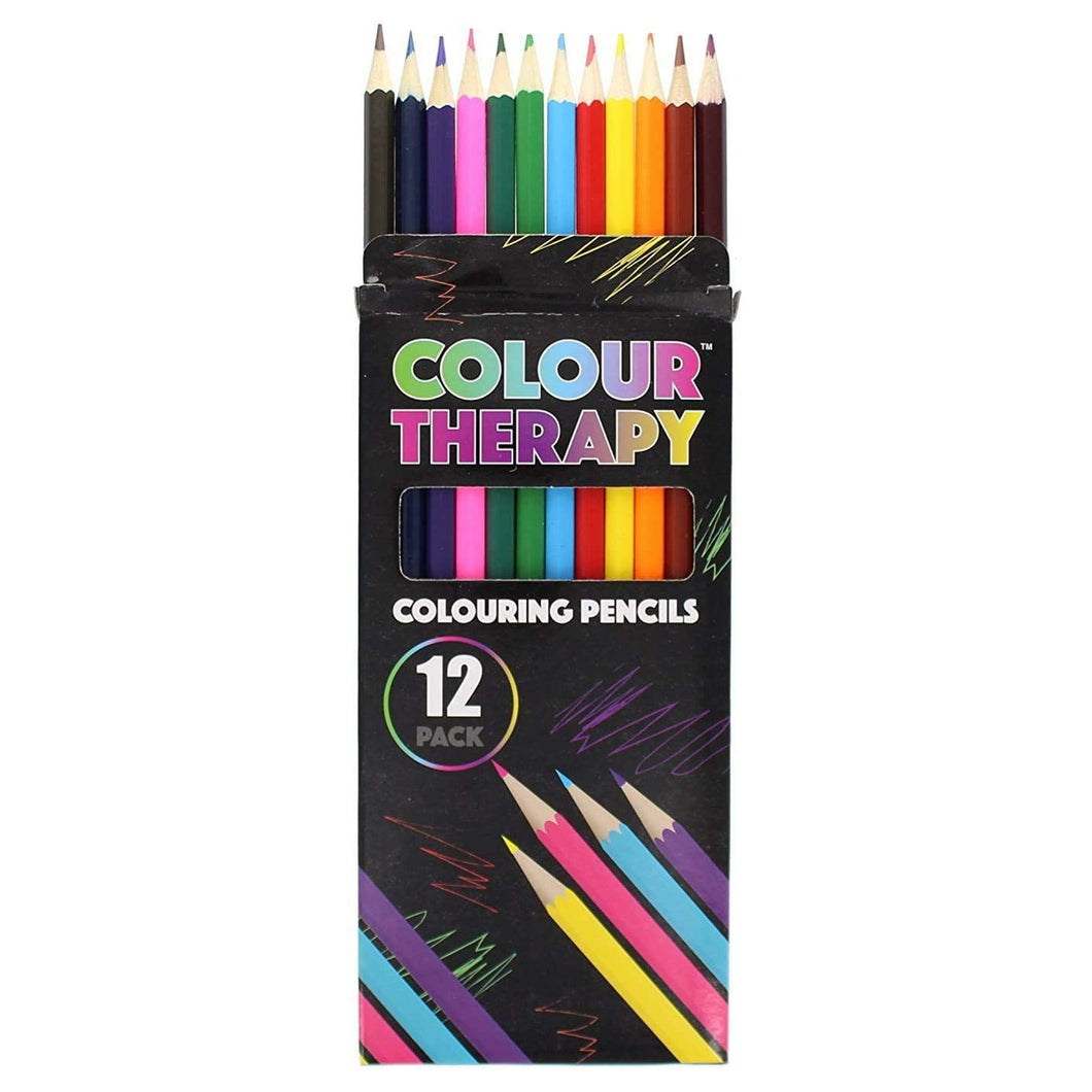 Colour Therapy 12 Bright Colouring Pencils