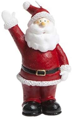Cute Novelty Large Christmas Candle In Snowman Or Santa 15cm