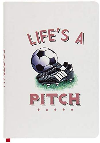 A5 Novelty Design Hardback Football Notebook - Life's A Pitch