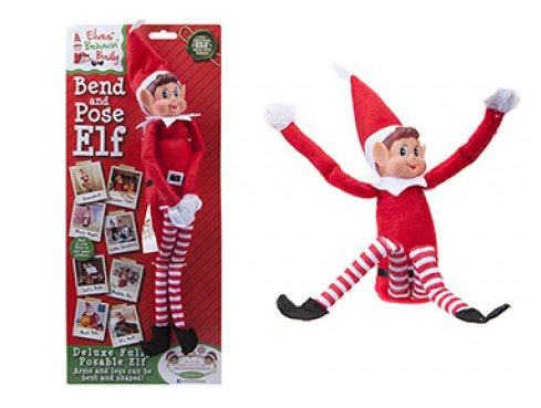Elfie the Elf- The Original Elf Behavin' Badly 12" Elf Doll With Bendable Pose-able Limbs