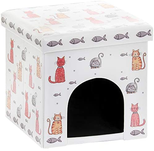 Faithful Friends Cat Design Pet Bed Box Gift