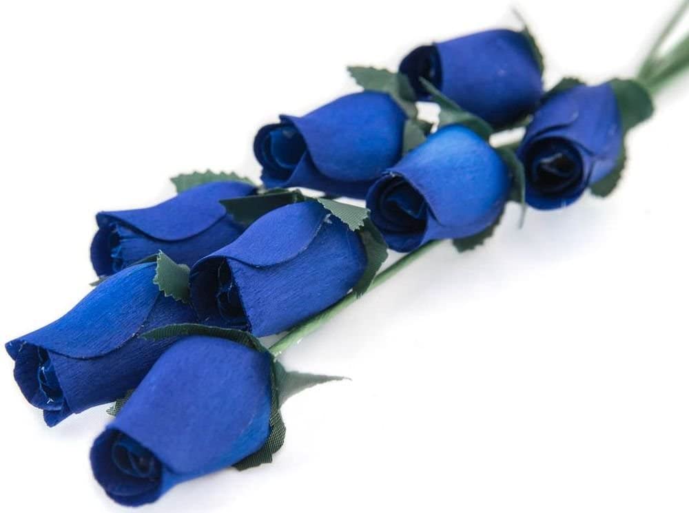 100 Wooden Roses In Many Colours - 100 Single Rose Stems For Creating Bouquets or Displays In Craft Projects and More