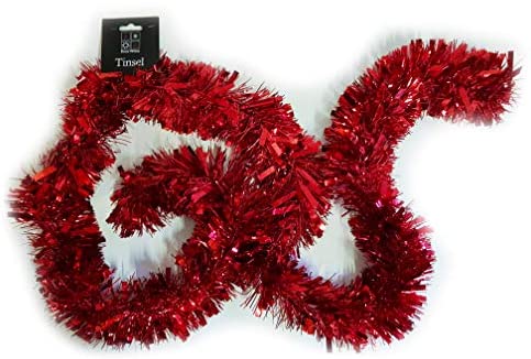 Chunky Thick 2 Metre Long Christmas Tinsel In A Range Of Xmas Colours