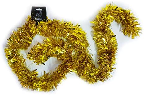 Chunky Thick 2 Metre Long Christmas Tinsel In A Range Of Xmas Colours