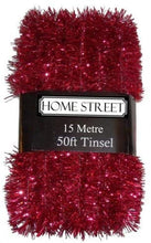 Load image into Gallery viewer, Extra Long 50ft Christmas Tinsel In Gold, Red Or Silver
