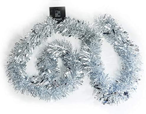 Chunky Thick 2 Metre Long Christmas Tinsel In A Range Of Xmas Colours