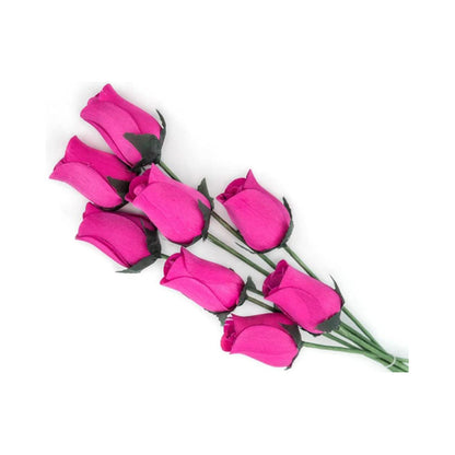 100 Wooden Roses In Many Colours - 100 Single Rose Stems For Creating Bouquets or Displays In Craft Projects and More