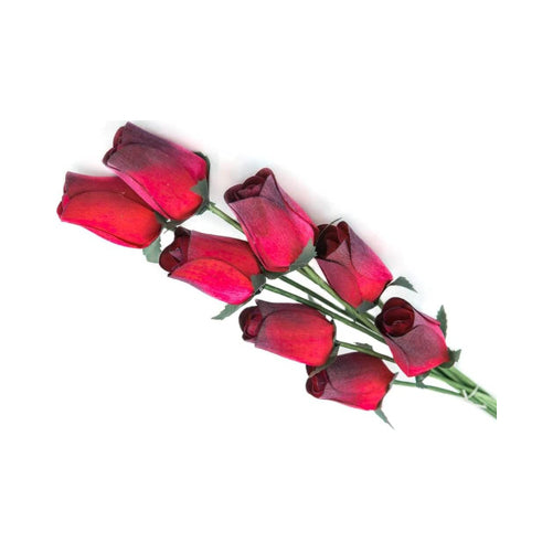 100 Wooden Roses In Many Colours - 100 Single Rose Stems For Creating Bouquets or Displays In Craft Projects and More