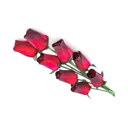 100 Wooden Roses In Many Colours - 100 Single Rose Stems For Creating Bouquets or Displays In Craft Projects and More