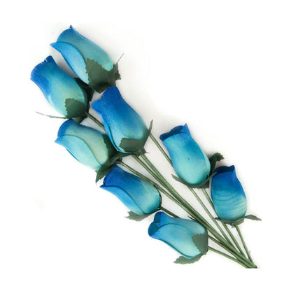 100 Wooden Roses In Many Colours - 100 Single Rose Stems For Creating Bouquets or Displays In Craft Projects and More