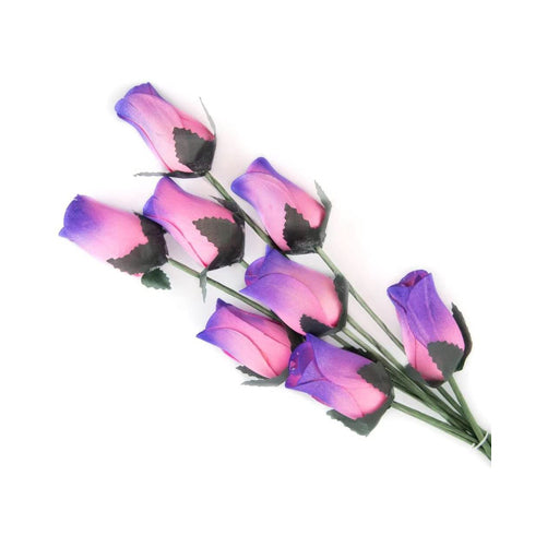 100 Wooden Roses In Many Colours - 100 Single Rose Stems For Creating Bouquets or Displays In Craft Projects and More