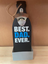 Load image into Gallery viewer, Best Dad Ever Beer Wooden Wall Bottle Opener Father&#39;s Day Gift Home Bar Kitchen
