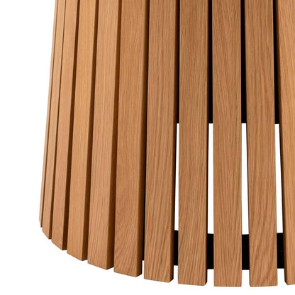 Christo Lamella Round Oak Dining Table Spacious 120cm Top