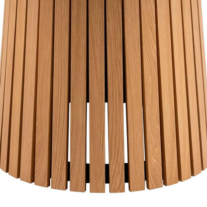Christo Lamella Round Oak Dining Table Spacious 120cm Top