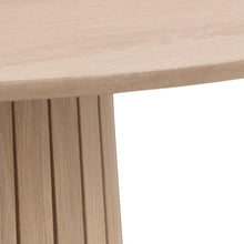Load image into Gallery viewer, Christo Lamella Round White Oak Dining Table, Spacious 120cm
