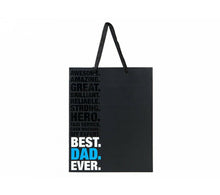 Load image into Gallery viewer, Best Dad Ever Luxury Range of Gift Bags - 3 Sizes - Fathers Day or Birthday Gift Wrap
