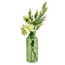 Load image into Gallery viewer, Dahlia and Eucalyptus Blooms in a Tall Vase, Artificial Flower Display in 2 Different Colour Ways: Green &amp; White, OR Charcoal Grey &amp; Pink
