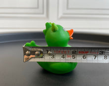 Load image into Gallery viewer, Dragon Ducks, Set of 4 Bright Fiery Dragon Rubber Ducks. &#39;Dragon Ducks&#39; from Ducks in Disguise
