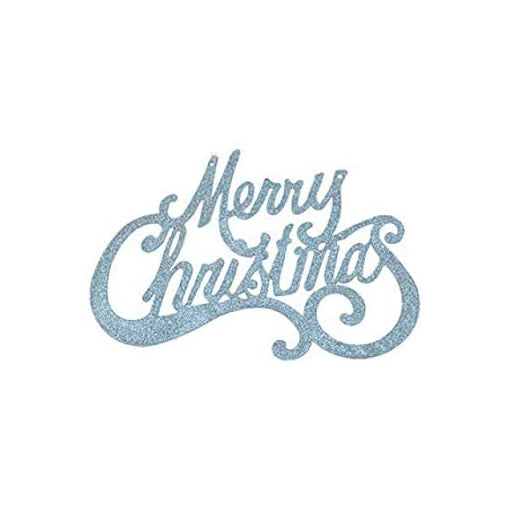 Elegant Merry Christmas Hanging Sign 26cm by 18cm with Gold Ribbon for Hanging In Rose Gold, Gold, Silver, Red, or Blue