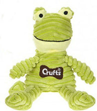 Load image into Gallery viewer, Crufts Squeaky Animal Shaped Chew Toy for Pets in 3 Designs - Frog, Hippo, or Monkey
