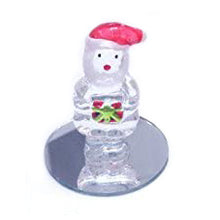 Load image into Gallery viewer, Ornamental Glass Santa, Tree Or Snowman On A Mirror Base - Christmas Decorations Or Gifts
