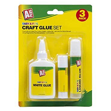 Craft Glue Set 3 Different Crafting and Art Adhesives