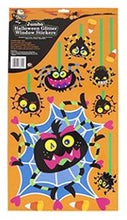 Load image into Gallery viewer, Giant Halloween Window Decal Stickers Peel Off Glitter Bright Spooky Cute Window Glass Stickers In 3 Styles
