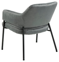 Load image into Gallery viewer, Lima Grey Upholstered Velvet Fabric Chair , A Perfect Lounge Armchair
