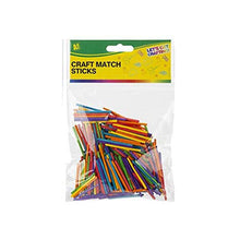 Load image into Gallery viewer, Pack of 400 Wooden Matchsticks in Plain Natural or Rainbow
