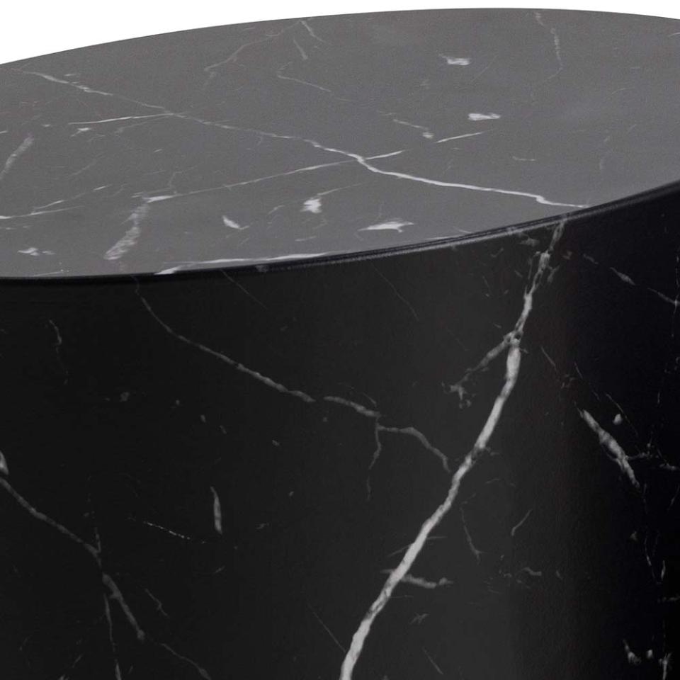 Mice Coffee Side Table Set In Beautiful Black Marble 2pcs 33x48x40cm