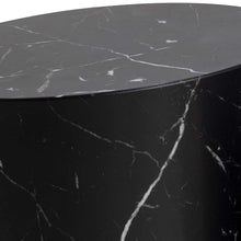 Load image into Gallery viewer, Oval Design Mice Coffee Side Table Set In Beautiful Black Marble 2pcs 33x48x40cm

