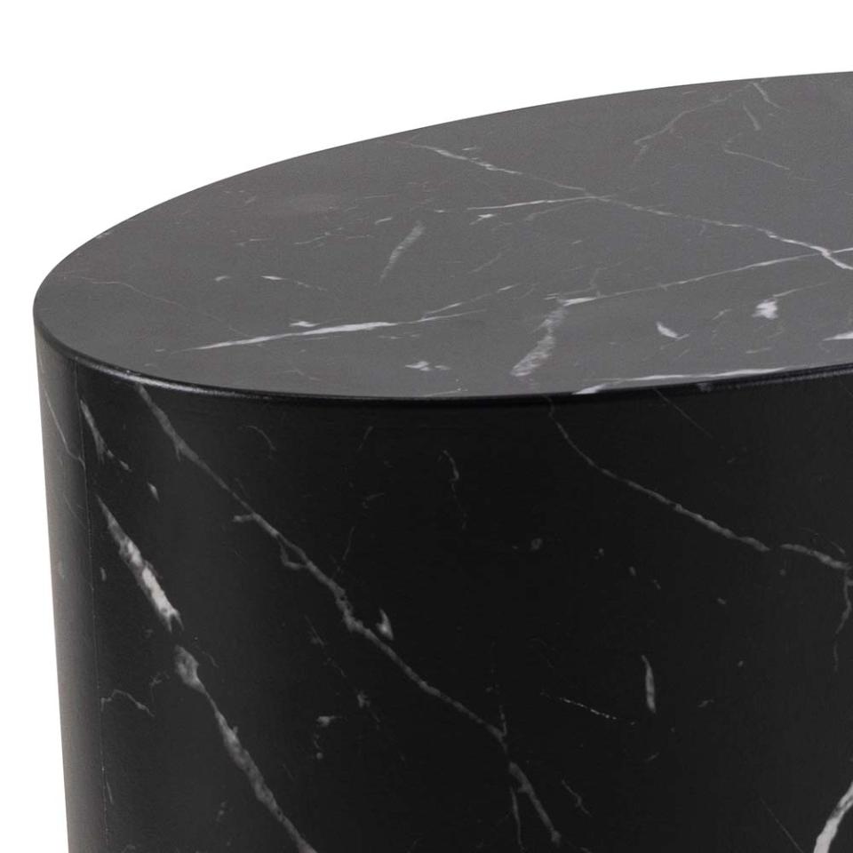 Mice Coffee Side Table Set In Beautiful Black Marble 2pcs 33x48x40cm