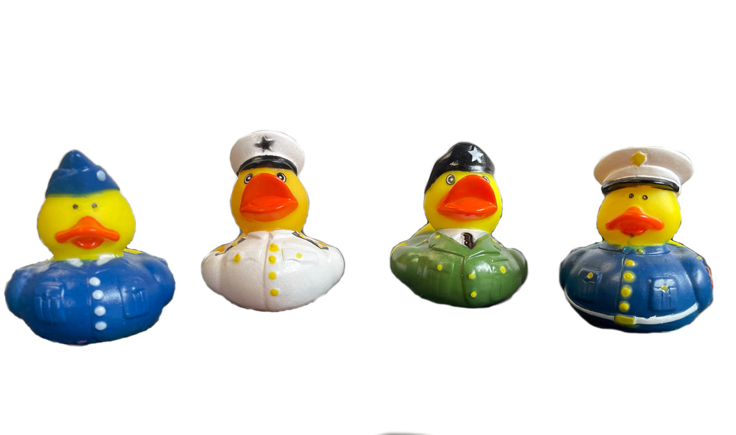 Military Rubber Ducks, Set of 5 Smart Rubber Ducks. 'Ducks in Uniform' from Ducks in Disguise
