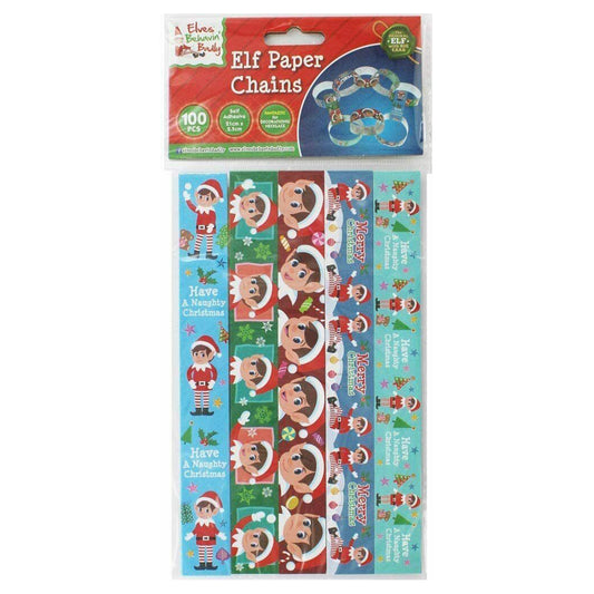 100 Elf Paper Chains Elves Behavin' Badly Christmas Decoration Craft Fun Create