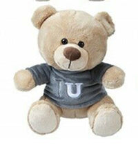 Load image into Gallery viewer, Adult Bad Manners Bear with Rude Slogan T shirt. 25cm Cute Teddy Bear with Naughty Words
