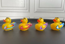 Load image into Gallery viewer, Surfer Ducks, Set of 4 Rubber Surfing Ducks With Surf Boards. &#39;Surfer Ducks&#39; from Ducks in Disguise
