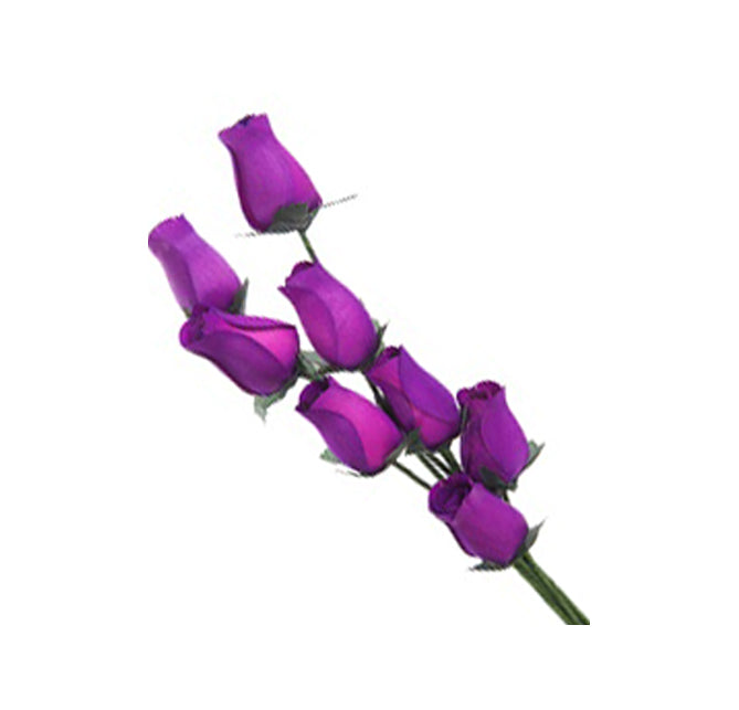 100 Wooden Roses In Many Colours - 100 Single Rose Stems For Creating Bouquets or Displays In Craft Projects and More