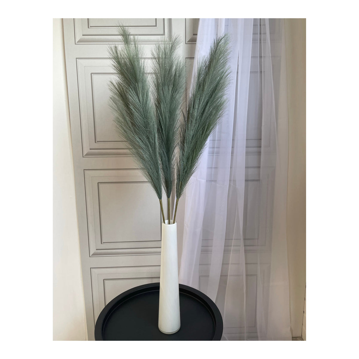 Large Faux Pampas Grass Single Stem 115cm Tall Fluffy Artificial Dried Flower Décor Many Colours Decor Decorative