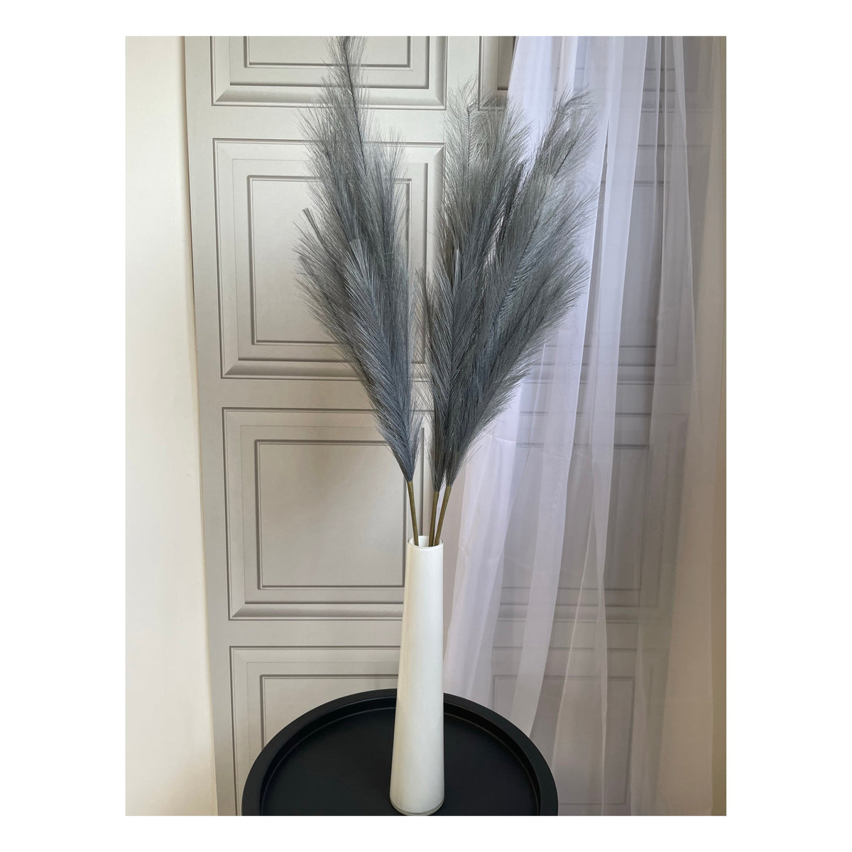 Large Faux Pampas Grass Single Stem 115cm Tall Fluffy Artificial Dried Flower Décor Many Colours Decor Decorative
