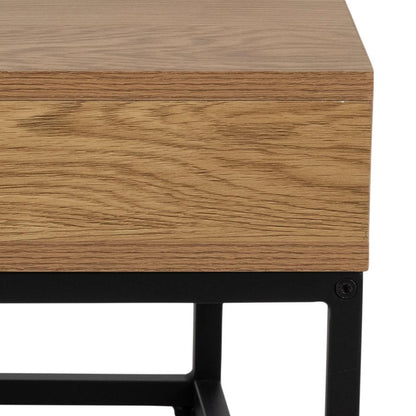 Willford Spacious Storage Coffee Table With Shelf And Drawer In Oak 80cm