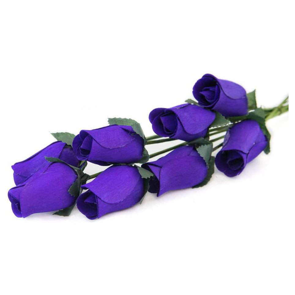 100 Wooden Roses In Many Colours - 100 Single Rose Stems For Creating Bouquets or Displays In Craft Projects and More