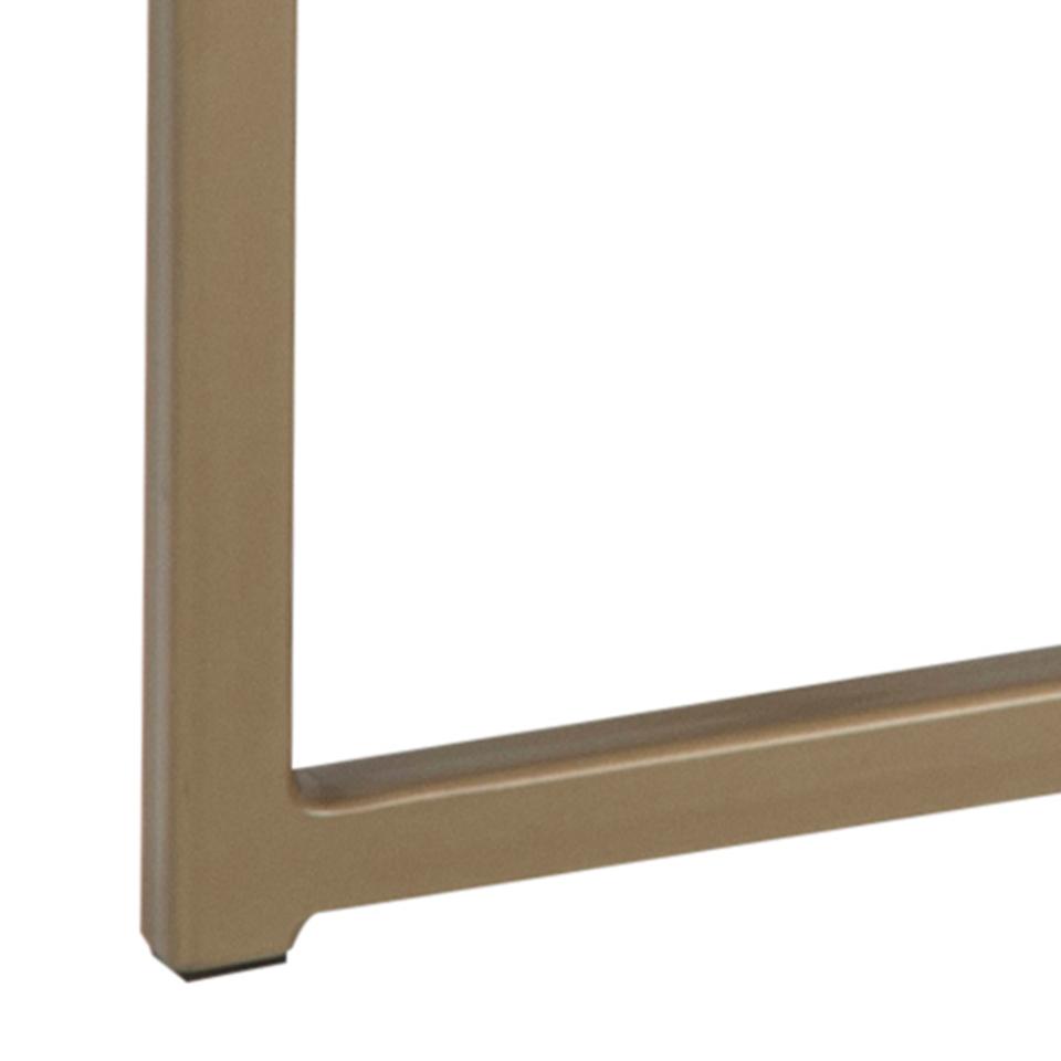 Alisma Rectangle Marble Coffee Table With Brass Base 120 x 60 cm