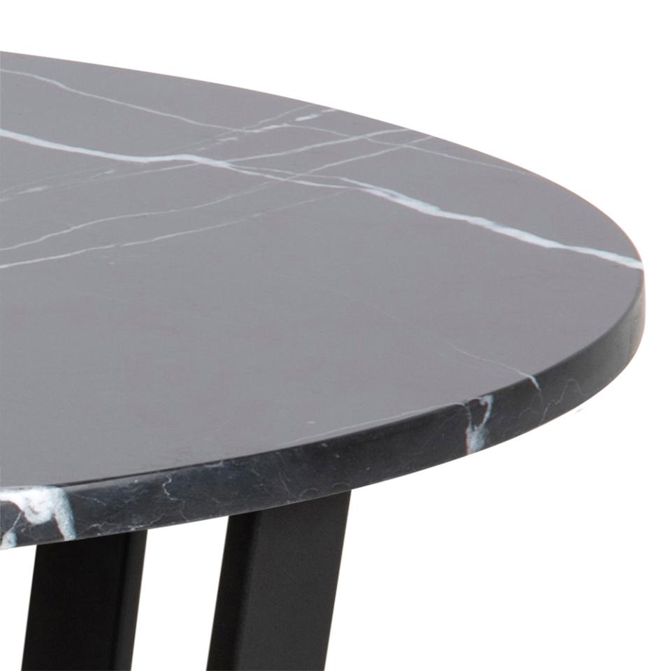 close up of a marble dining table top
