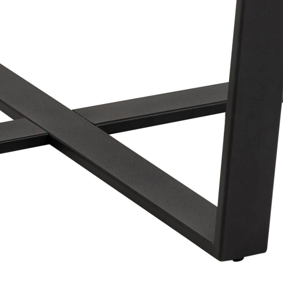 close up of the Amble dining table legs on a white background