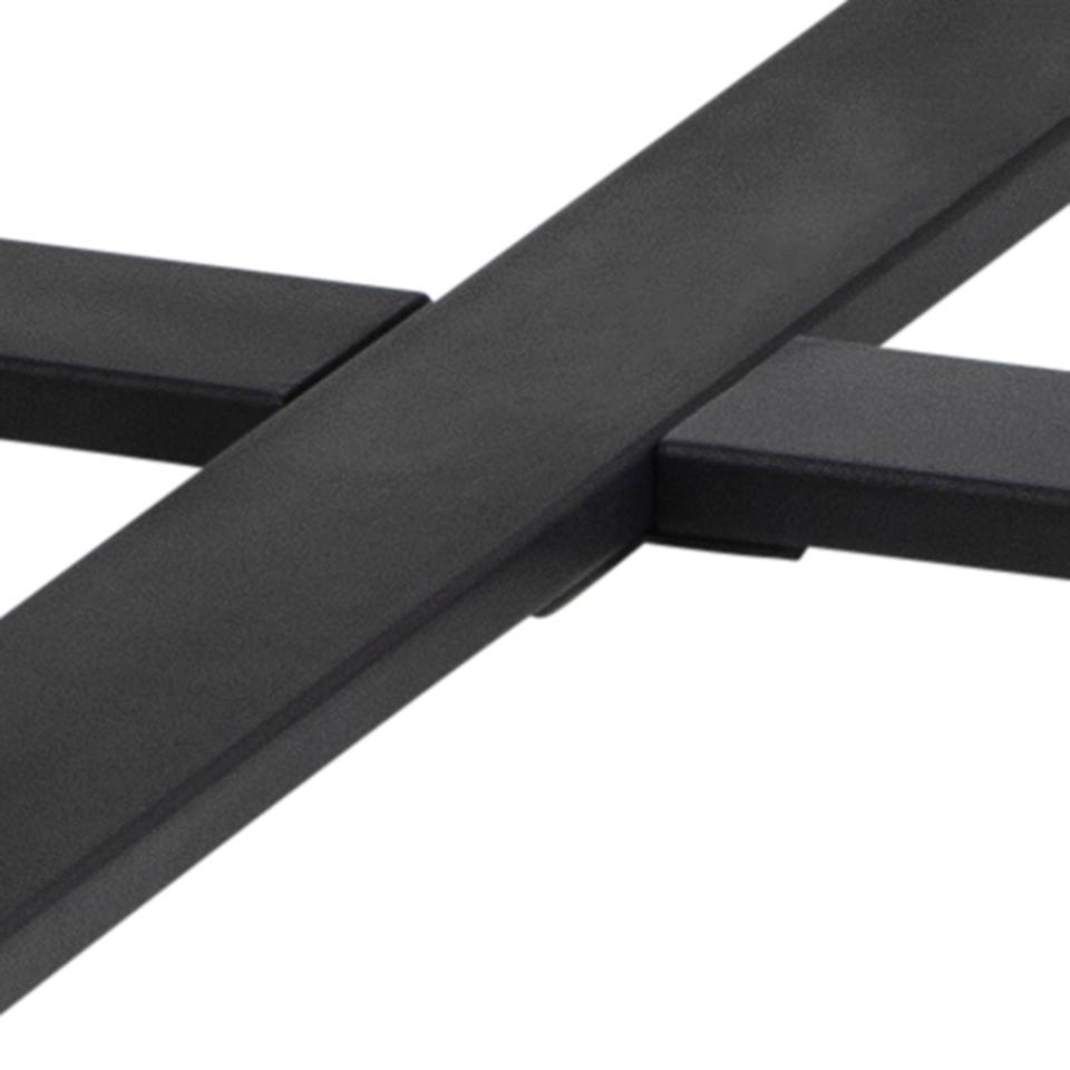 close up of the metal legs of the Amble dining table