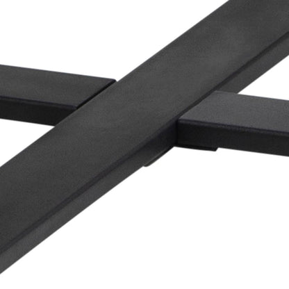 close up of the metal legs of the Amble dining table