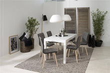 Load image into Gallery viewer, Angela White High Gloss Dining Table With Drawer, Quality Dining Furniture 150x80x76cm
